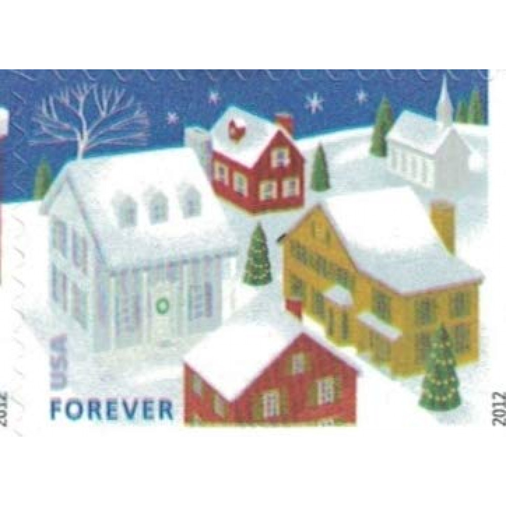 2012 US Stamp Santa & Sleigh - Booklet of 20 Forever Stamps